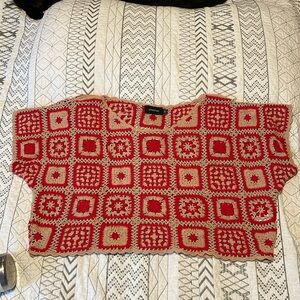 MinkPink cropped crochet top